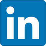 LinkedIn Logo blue square with rounded edges